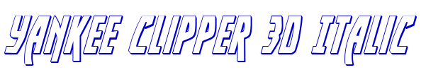 Yankee Clipper 3D Italic الخط